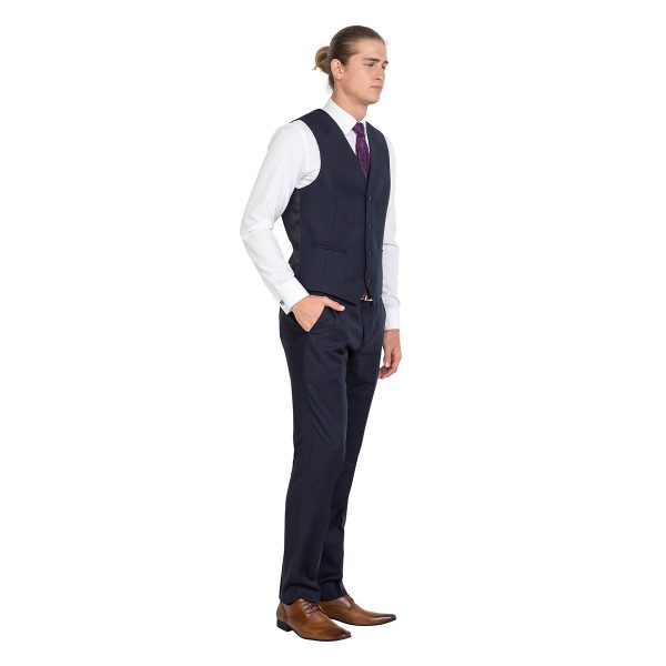 DHV004 Tailored Fit Navy School Ball Lounge Vest