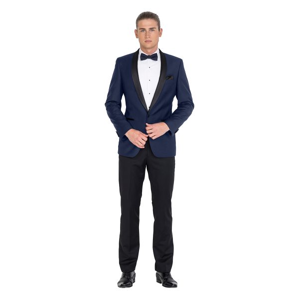 ZJK043 School Formal blue tuxedo