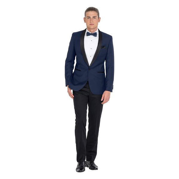 ZJK043 School Formal blue tuxedo