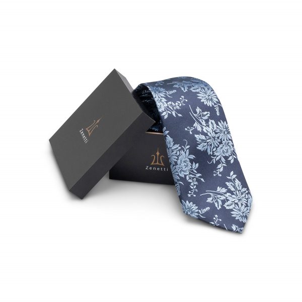 ZTH020 Navy School Ball Tie & Hank Box Set
