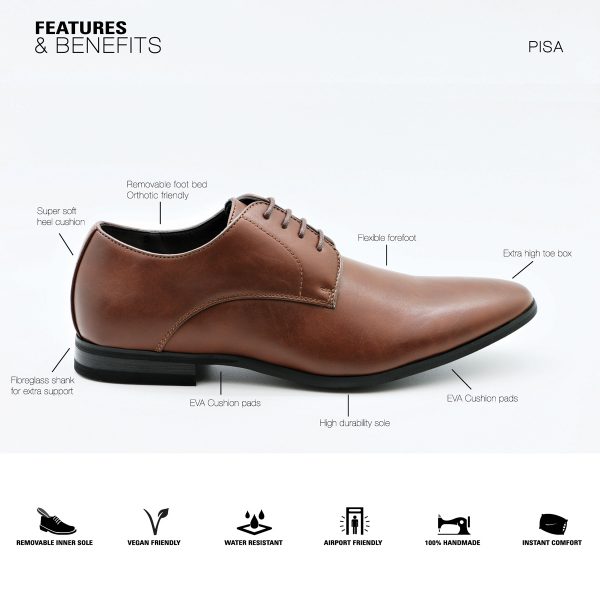 Massa Pisa Tan Formal Shoe