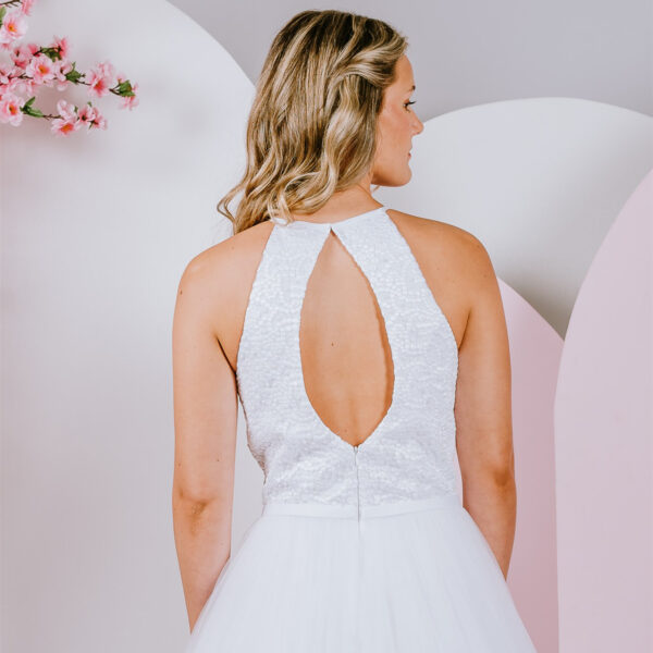 Fabric: Beaded/Tulle Deb Gown
