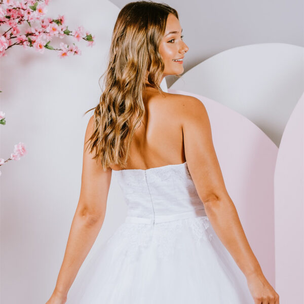 sweetheart neckline Deb Gown