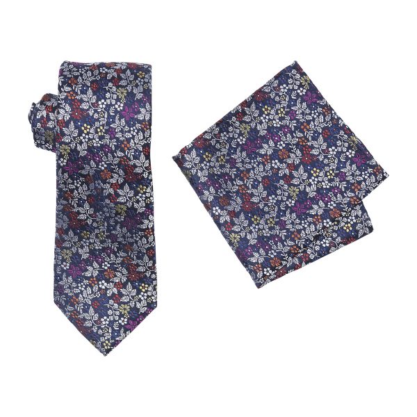 ZTH064 Navy Tie and Hank Box Set