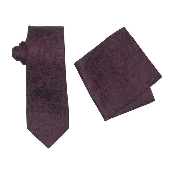 ZTH065 Burgundy Tie and Hank Box Set
