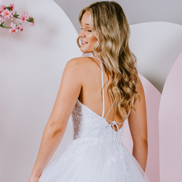 shimmering ballgown