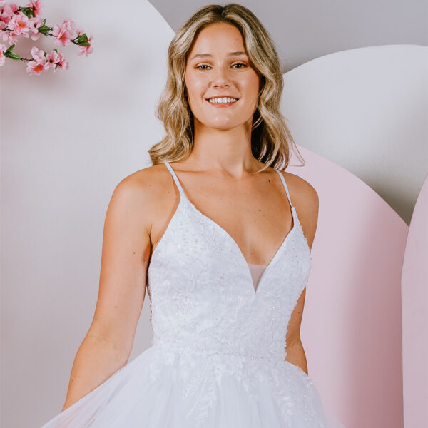 shimmering ballgown
