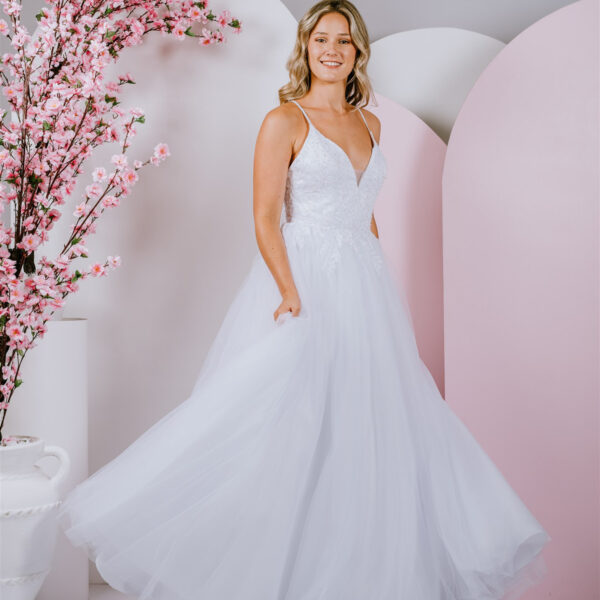 shimmering ballgown