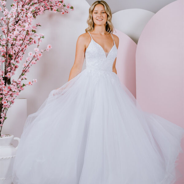 shimmering ballgown